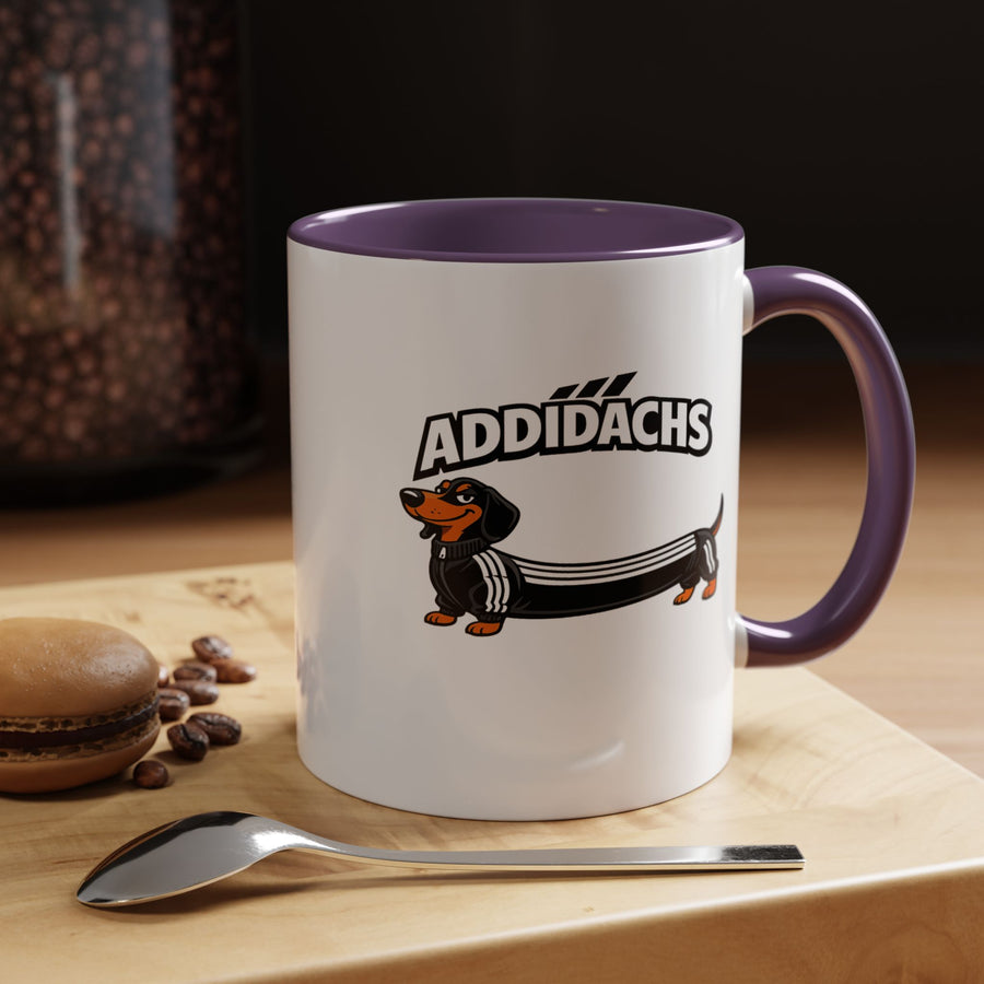 Mug Teckel Rigolo 'ADDIDACHS' - Tasse Chien Sportif pour Amoureux des Teckels