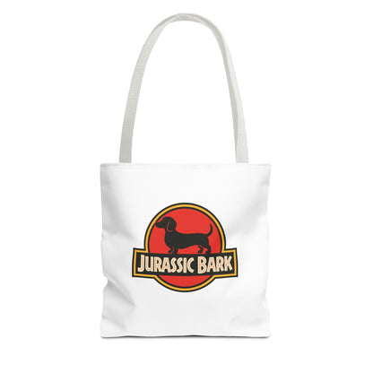 Jurassic Bark Tote Bag – Dackel Parodie Stofftasche für Hundeliebhaber & Dackelbesitzer, lustiges Geschenk