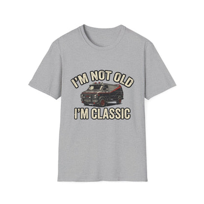 True Insights T-Shirt I'm Not Old I'm Classic Retro Van 80er Motiv in Sport Grey