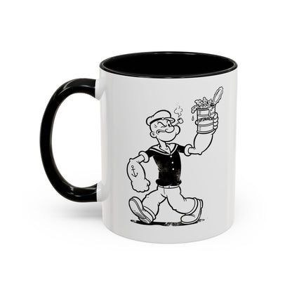 Popeye Spinat Dose Tasse – Comic Kult Kaffeebecher für Fans von Retro-Cartoons & starkem Kaffeegenuss