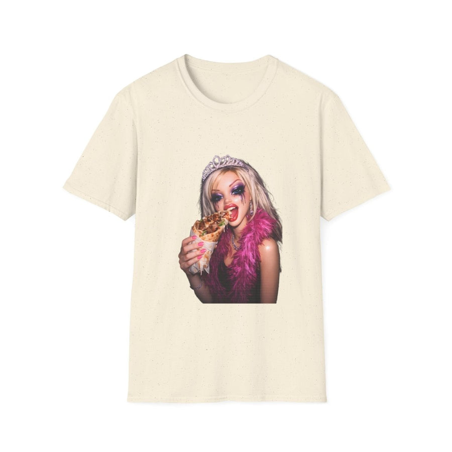True Insights T-Shirt Plastik trifft Döner Puppen-Meme in Natural, witziges Motiv-Shirt für Fans