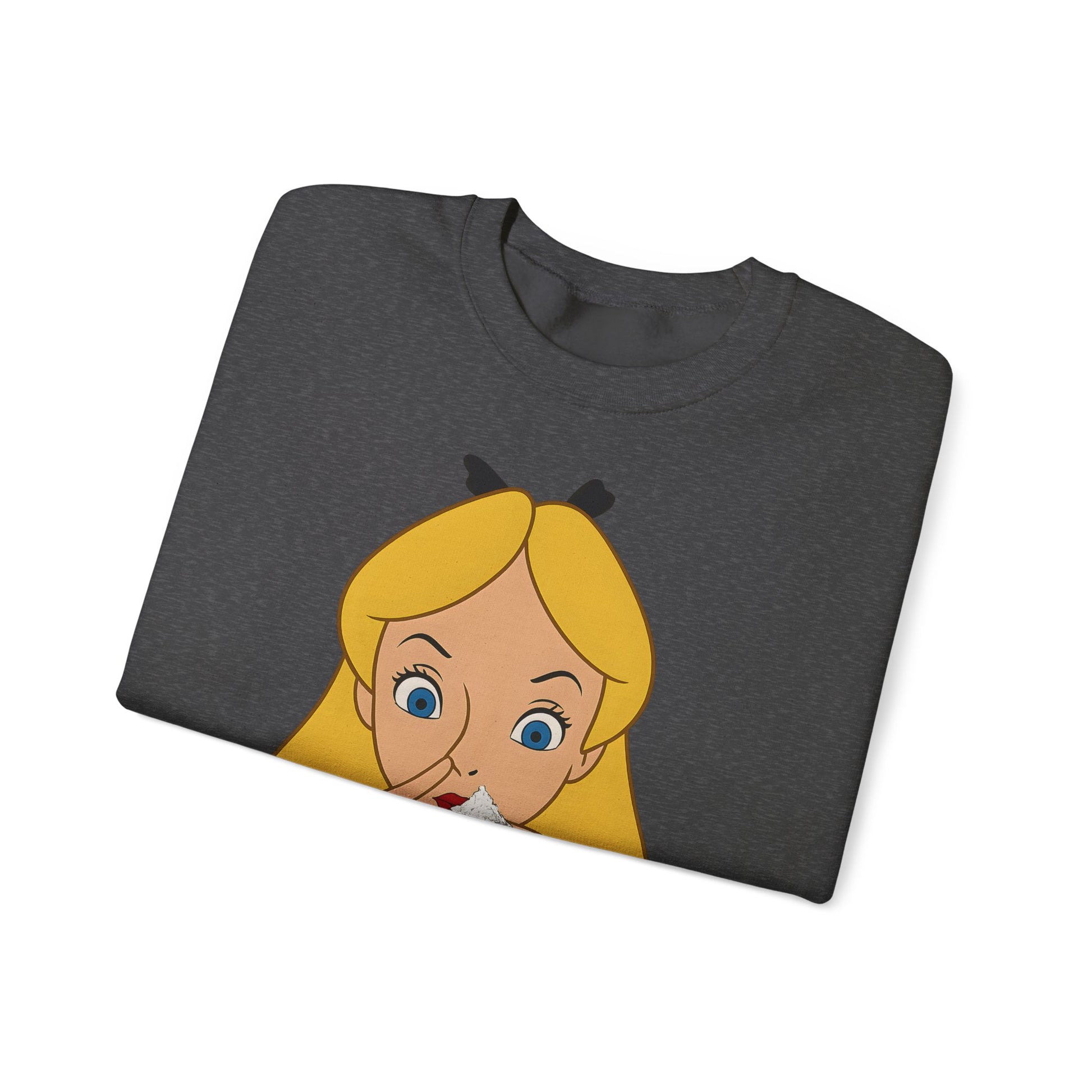 Sweatshirt – Satire Sweatshirt – "Alice im Rausch" Pop-Art Design | True Insights Design mit Humor
