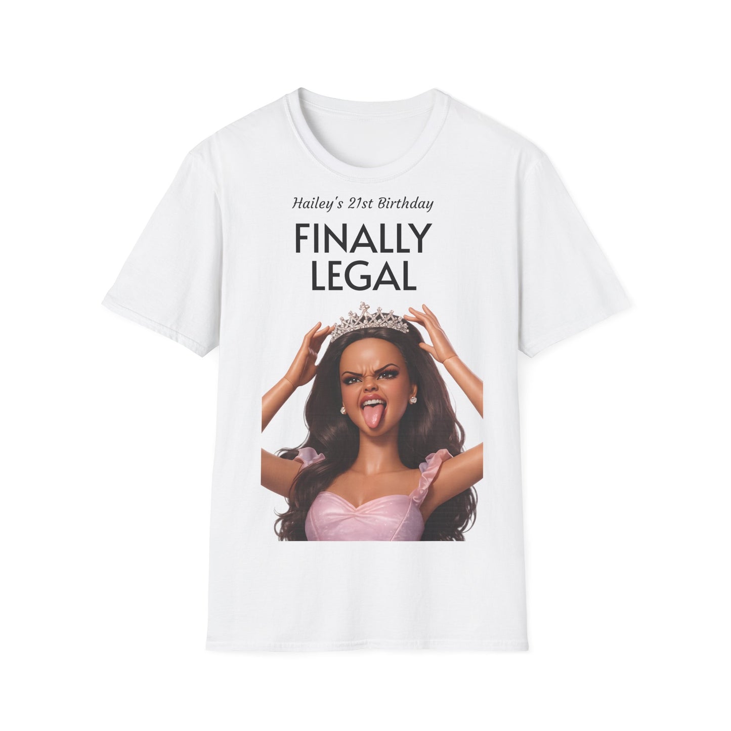 Personalisiertes Geburtstags-Shirt mit Wunschname – Freche Prinzessin, lustiges Geschenk für Sie, Party Statement Shirt