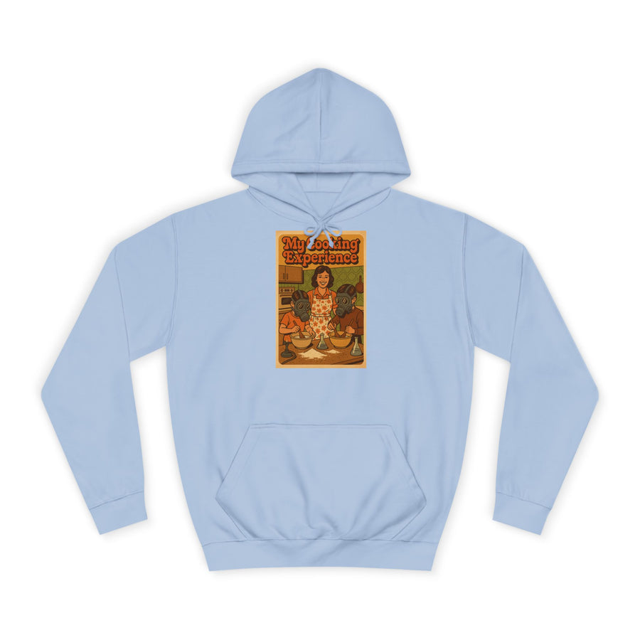 My First Cooking Experience Hoodie – Retro-Motiv mit Gasmasken in der Küche