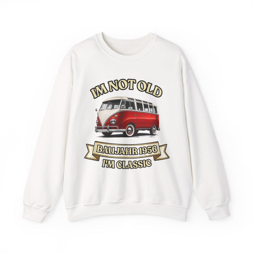 True Insights Jahrgang 1956 Sweatshirt VW Bulli in White