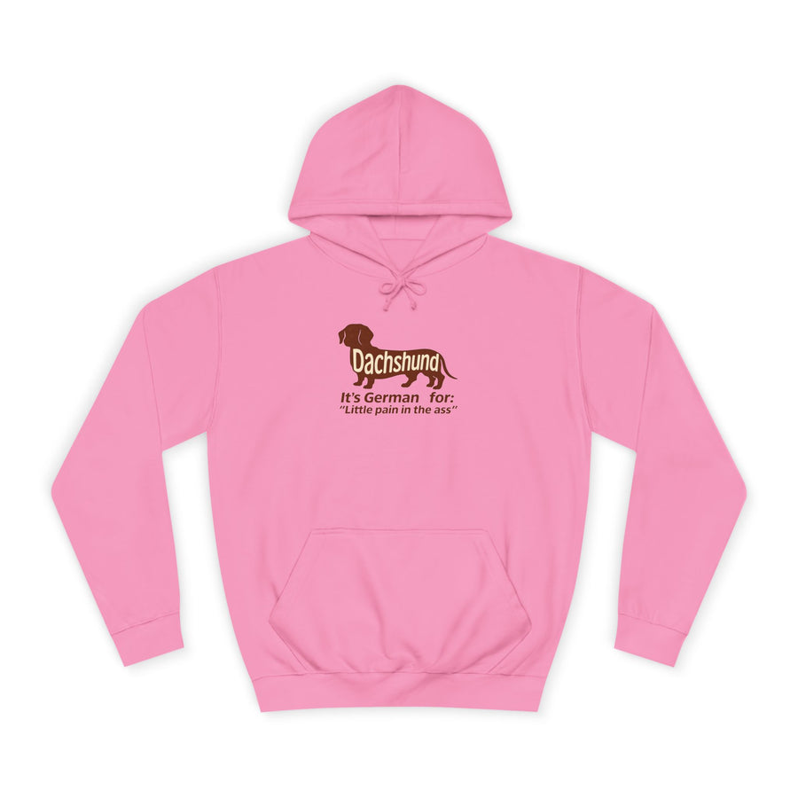 Dachshund – Little Pain in the Ass Hoodie – Lustiges Dackel-Motiv mit Spruch