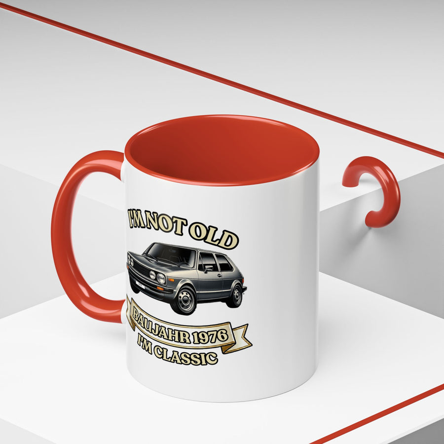 Born in 1976 Mug – 50th Birthday Gift | Classic Car