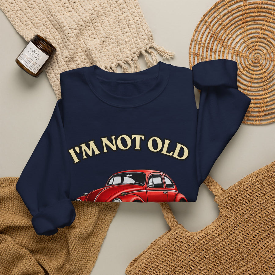 Born in 1976 Sweatshirt – 50th Birthday Gift | VW Beetle