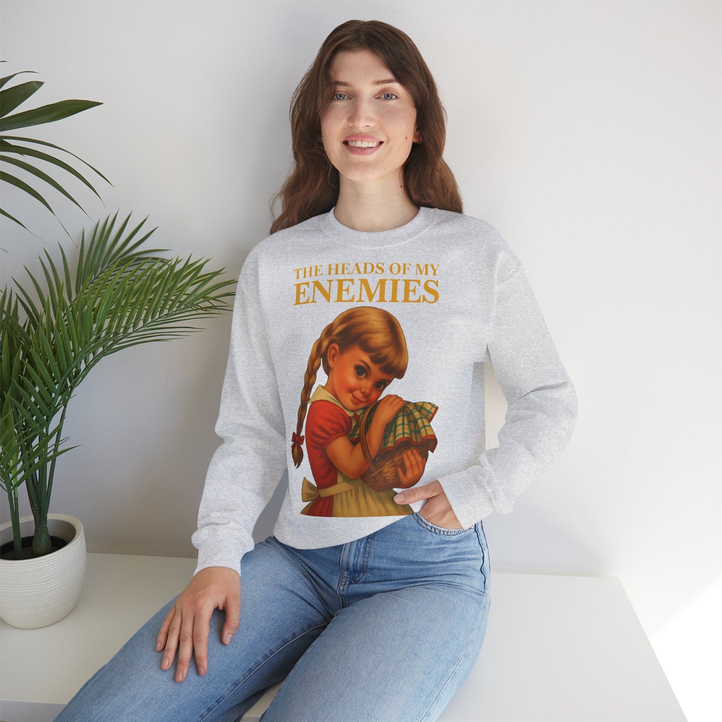 Sweatshirt “The Heads of My Enemies” – Subversive art to wear