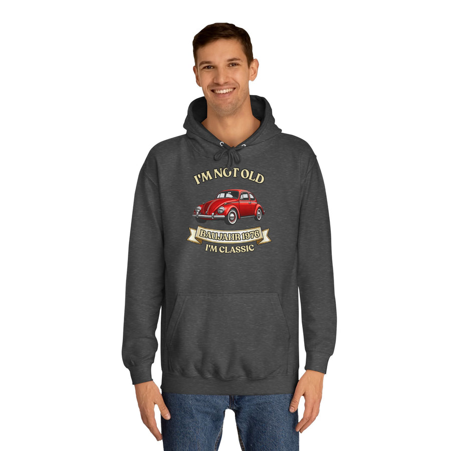 Born in 1976 Hoodie – 50th Birthday Gift | VW Beetle