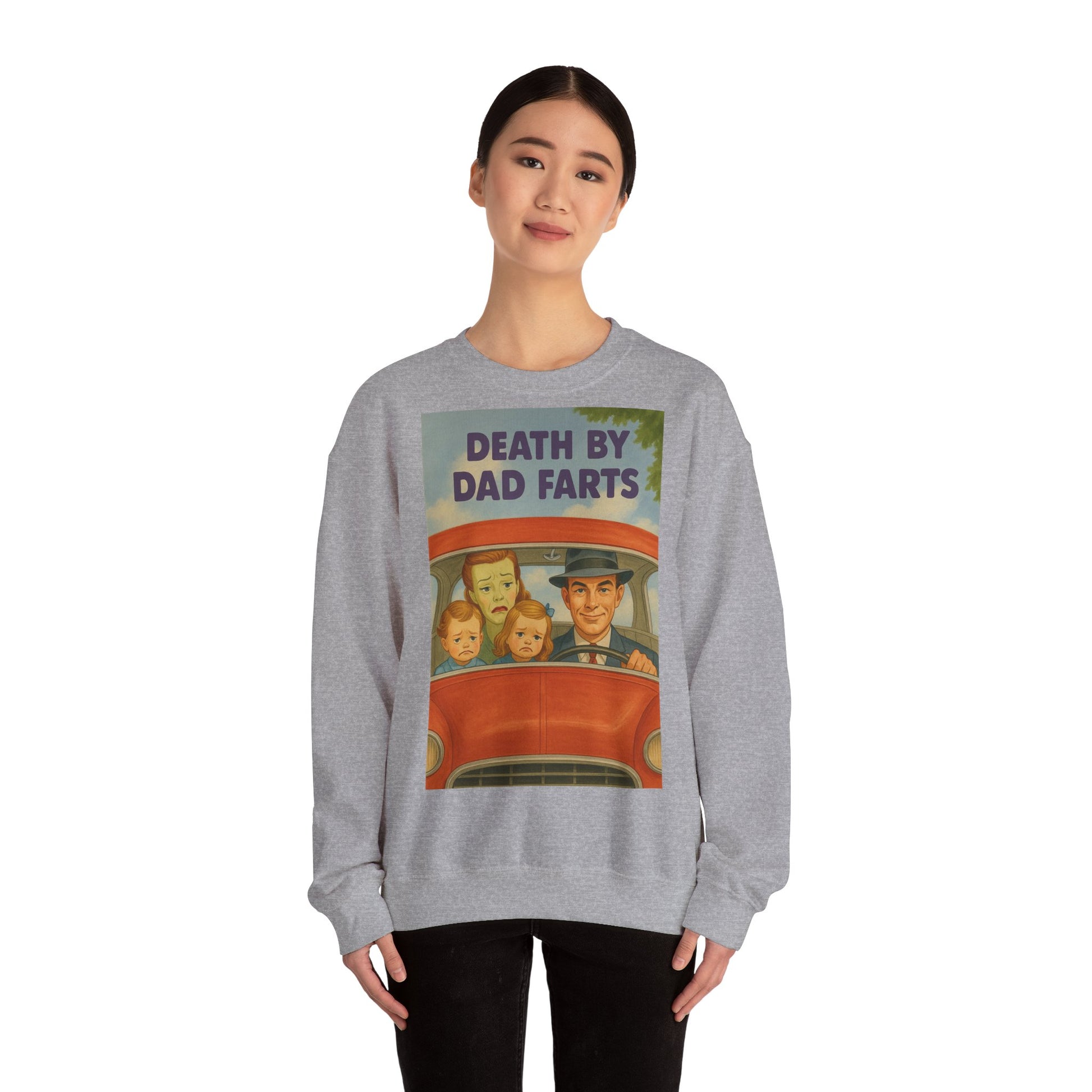 Sweatshirt – Dead by Dad Farts Sweatshirt – Lustiges Geschenk für Familien mit Humor | True Insights Design mit Humor