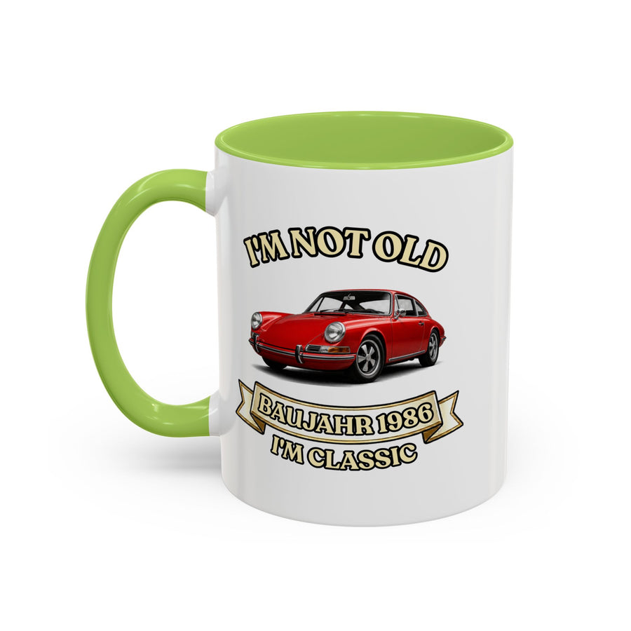 Geschenk zum 40. Geburtstag – Tasse Jahrgang 1986 Porsche 911
