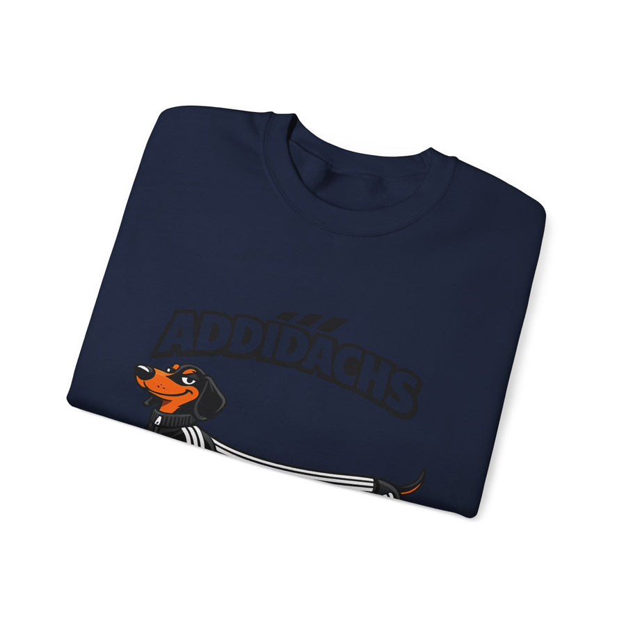 Sweat teckel humoristique 'ADDIDACHS' – Motif drôle pour fans de teckels & de sport