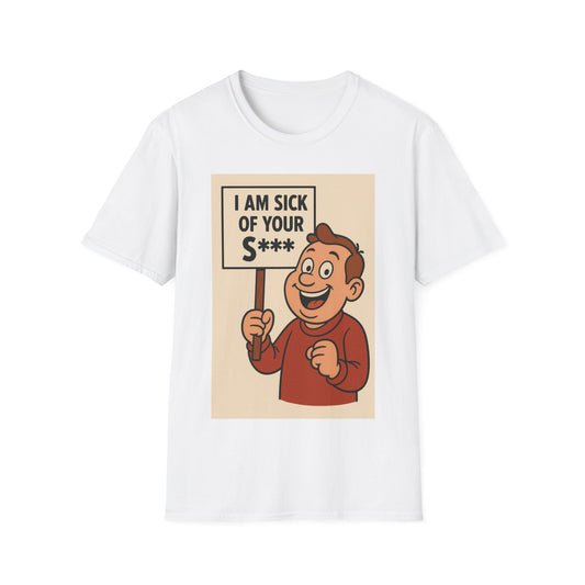 „I Am Sick of Your S*“ – Shirt im Retro-Comic-Look