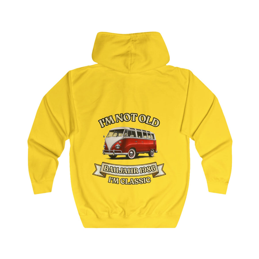 Jahrgang 1986 Zip-Hoodie – Geschenk zum 40. Geburtstag | VW Bulli