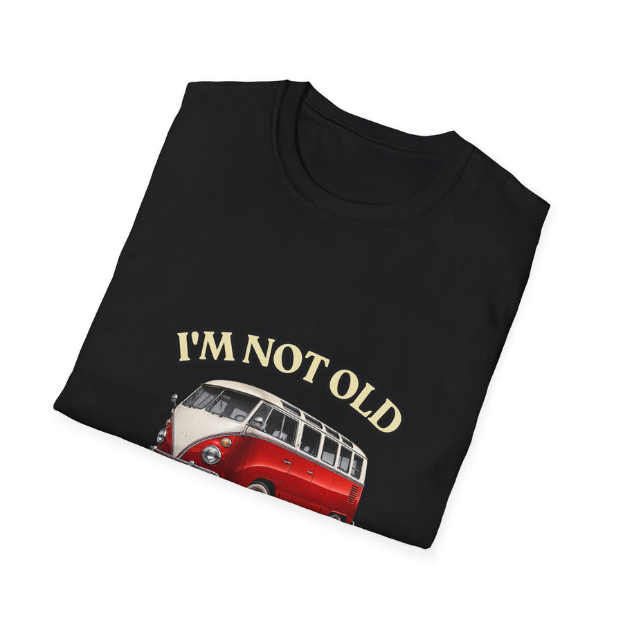 True Insights T-Shirt Baujahr 1986 Retro Bulli Bus Motiv, Nahaufnahme Print zum 40. Geburtstag