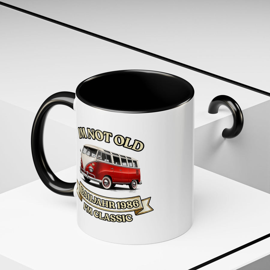 Mug Année 1986 - Im Not Old I'm Classic - Bus Rétro Vintage - Cadeau 40 ans Tasse à café Vintage