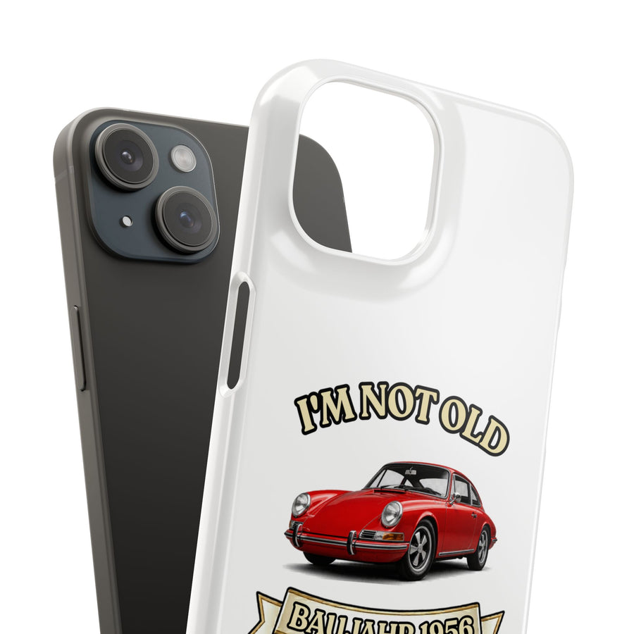 True Insights Jahrgang 1956 Handyhülle Roter Sportwagen