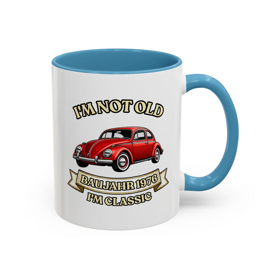 Born in 1976 Mug – 50th Birthday Gift | VW Beetle