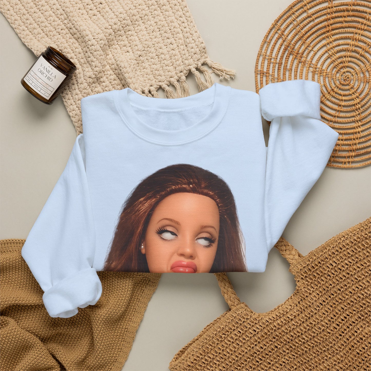 Lustiges Puppen-Gesicht T-Shirt | Genervter Blick Meme Shirt | Ironisches Statement Geschenk für Frauen