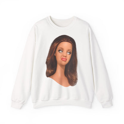Lustiges Puppen-Gesicht T-Shirt | Genervter Blick Meme Shirt | Ironisches Statement Geschenk für Frauen