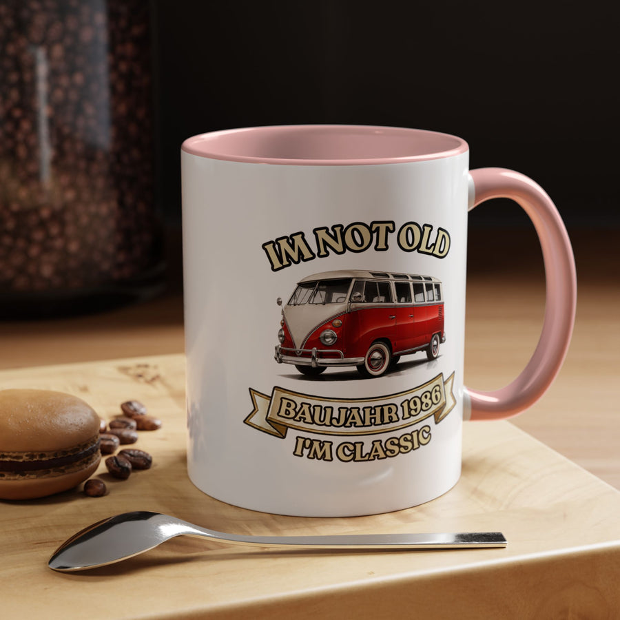 Mug Année 1986 - Im Not Old I'm Classic - Bus Rétro Vintage - Cadeau 40 ans Tasse à café Vintage