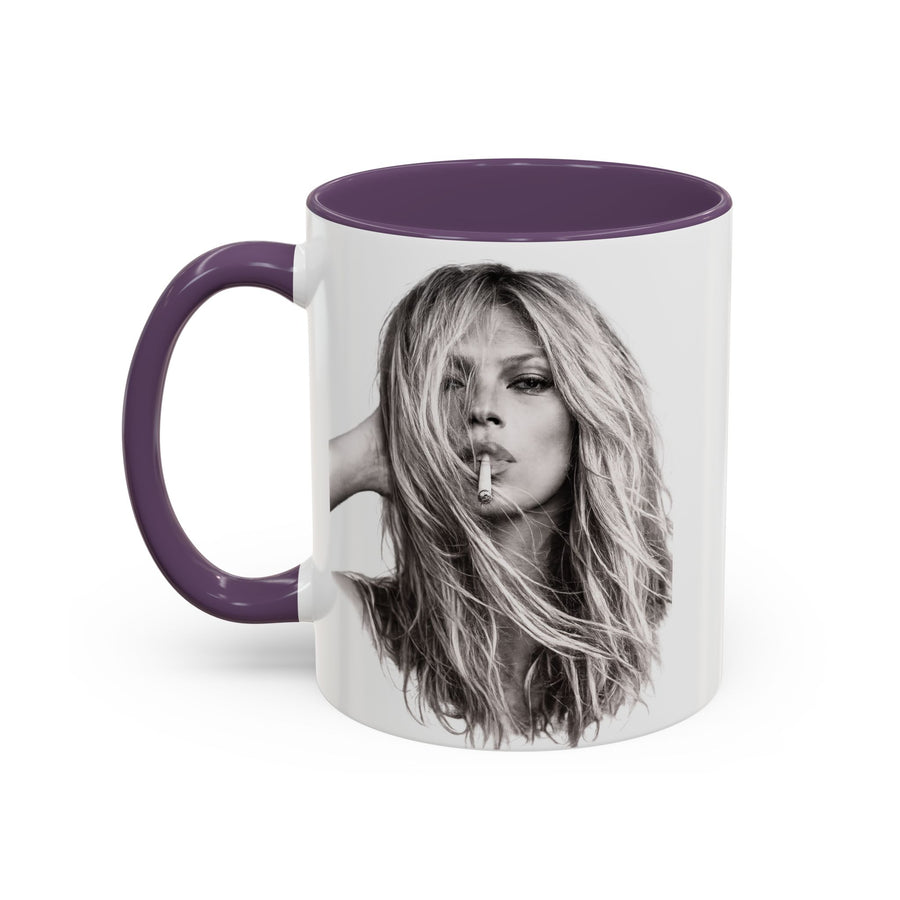 Mug Kate Moss – Portrait Iconique Noir & Blanc | Cadeau Légende de la Mode