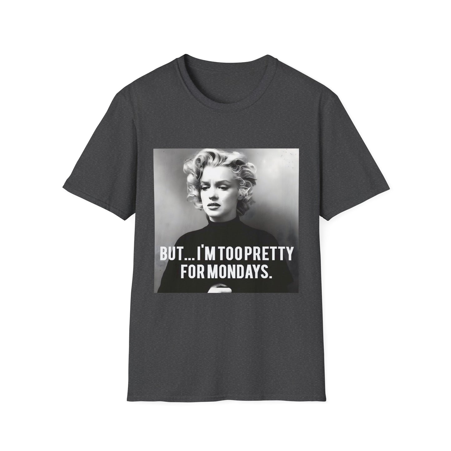 Vintage Damen T-Shirt – Too Pretty for Mondays – Retro Design – Freches Satire-Design für mutige Statements | True Insights
