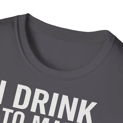 „I drink to make other people more interesting.“ no Background – Ernest Hemingway – Freches Satire-Design für mutige Statements | True Insights