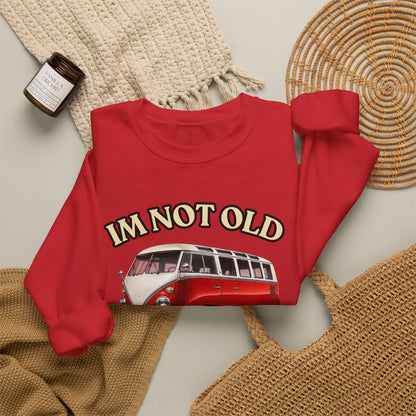 Baujahr 1986 Sweatshirt – Im Not Old I'm Classic – Retro Bulli Bus – 40. Geburtstag Geschenk für Oldtimer Fans