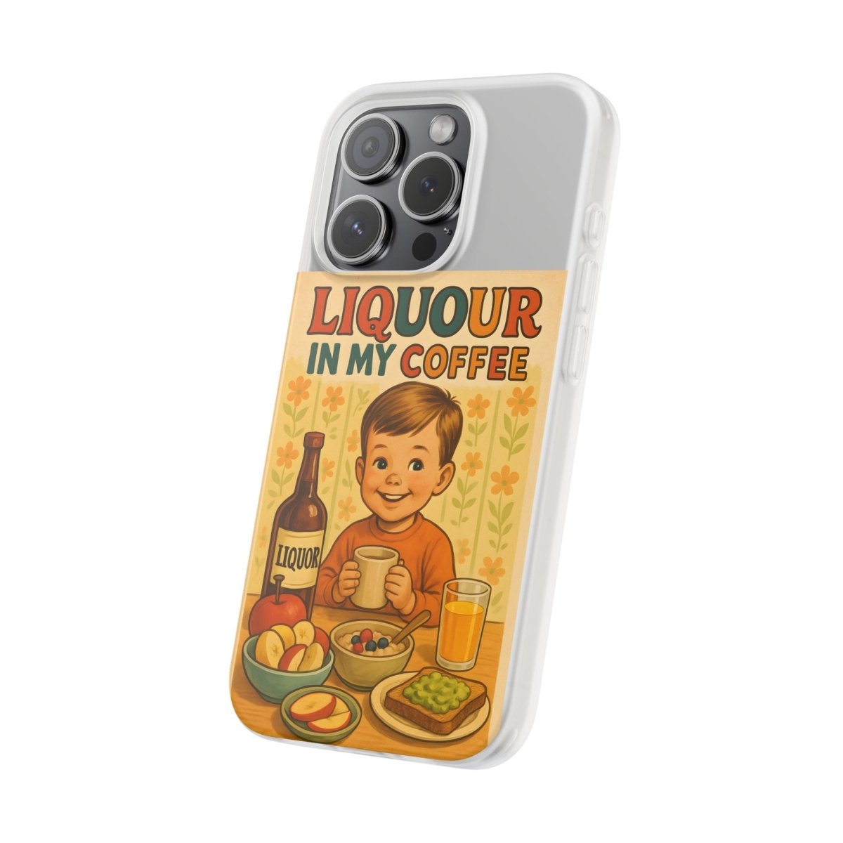 Handyhülle – „Liquor in My Coffee“ (Satire-Edition)-Phone Case-True Insights