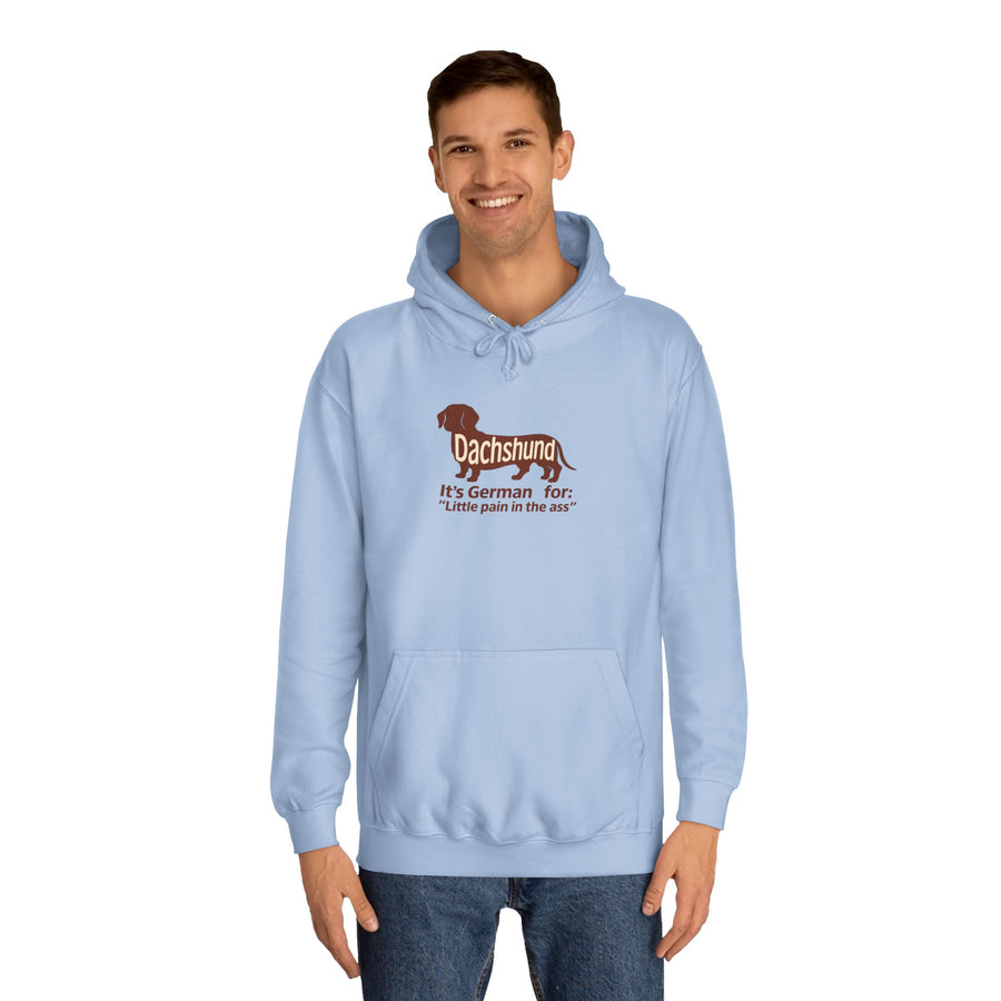 Dachshund – Little Pain in the Ass Hoodie – Lustiges Dackel-Motiv mit Spruch