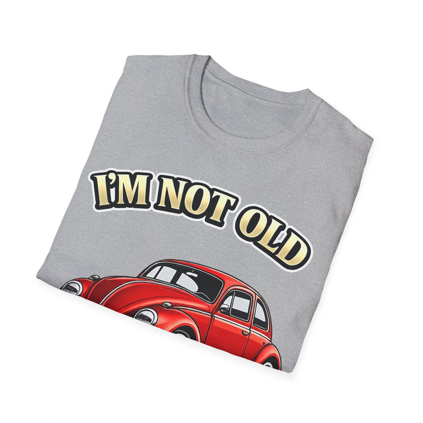 True Insights T-Shirt Vintage Käfer Oldtimer Im Not Old Im Classic Nahaufnahme des satirischen Prints
