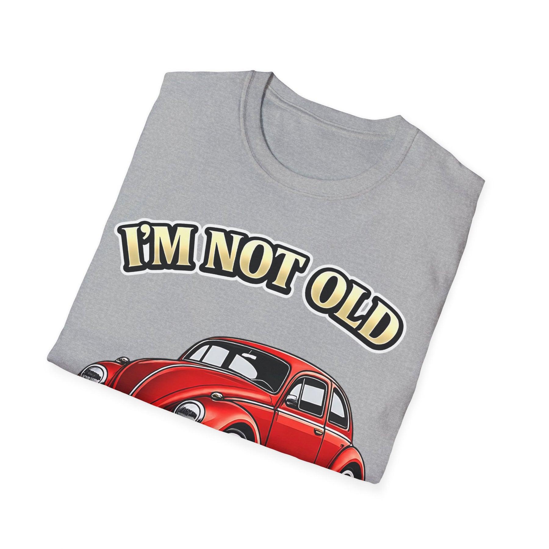 True Insights T-Shirt Vintage Käfer Oldtimer Im Not Old Im Classic Nahaufnahme des satirischen Prints