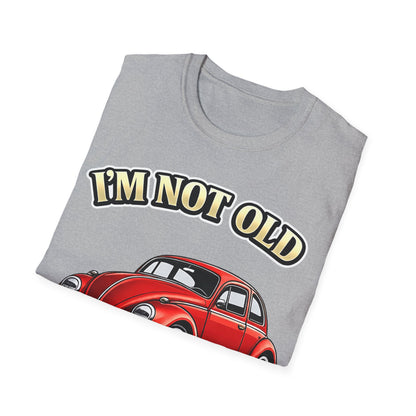 True Insights T-Shirt Vintage Käfer Oldtimer Im Not Old Im Classic Nahaufnahme des satirischen Prints