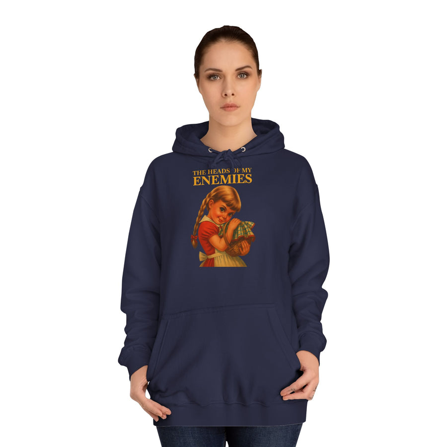 True Insights The Heads of My Enemies Hoodie – Retro-Satire im Kinderbuch-Stil