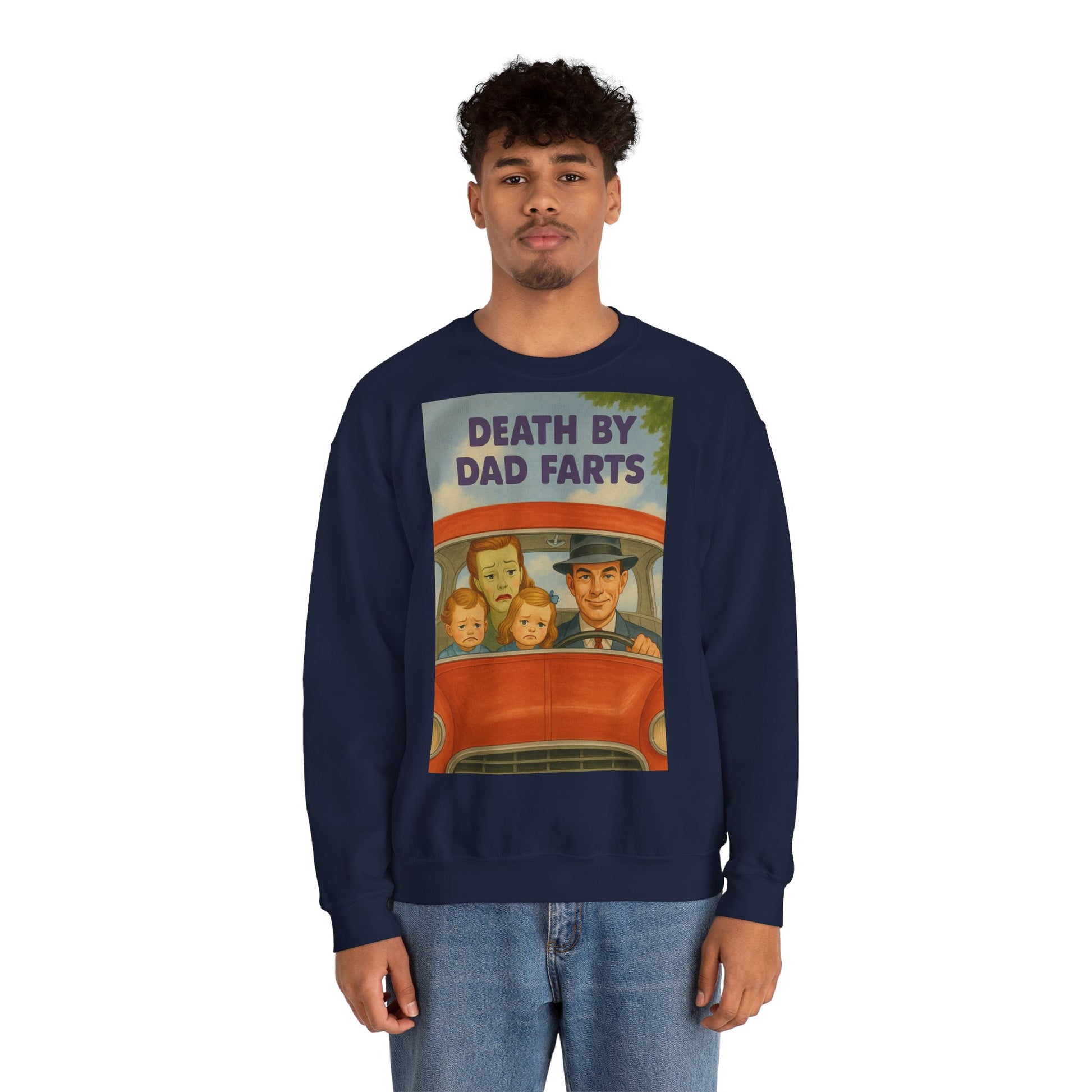 Sweatshirt – Dead by Dad Farts Sweatshirt – Lustiges Geschenk für Familien mit Humor | True Insights Design mit Humor