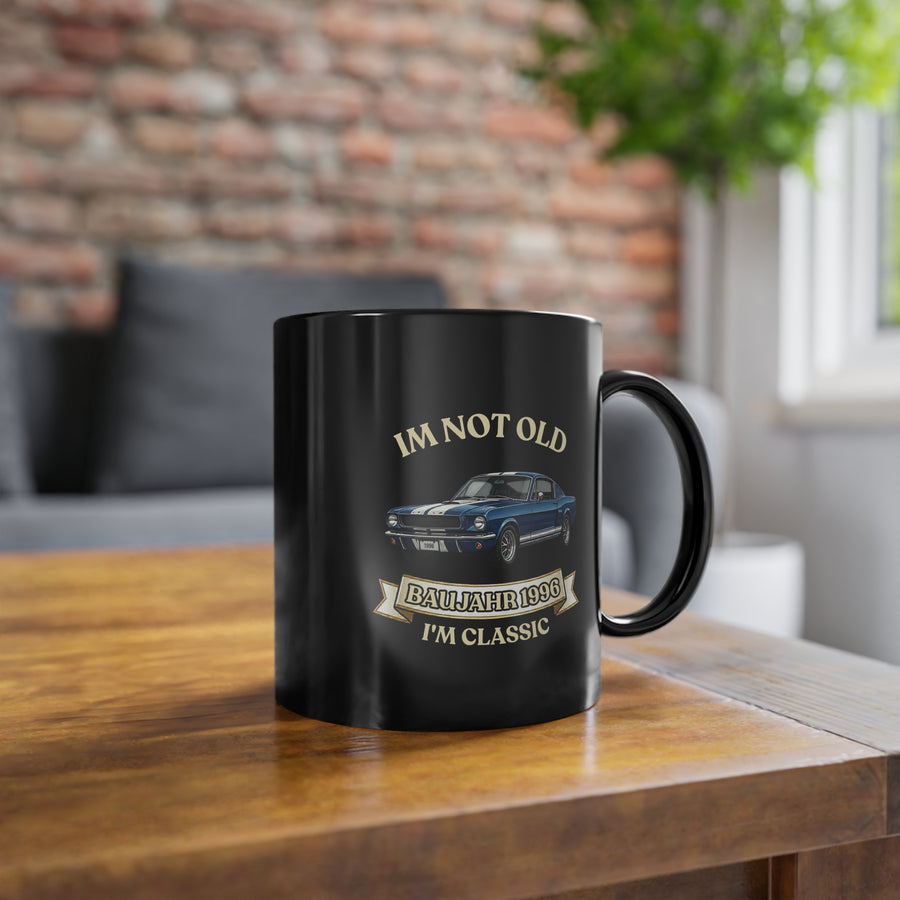 True Insights Jahrgang 1996 Tasse Blauer Sportwagen