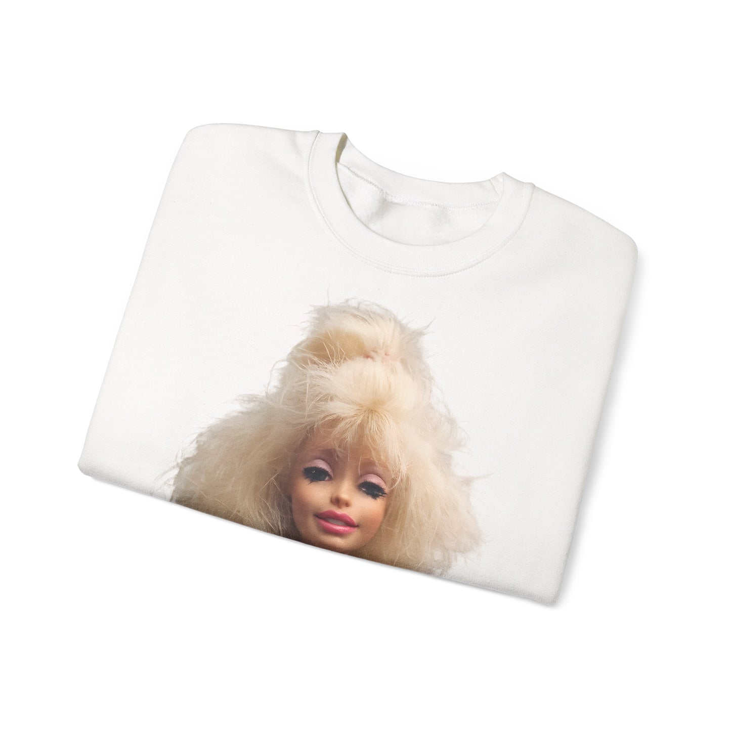 Retro Puppen Portrait T-Shirt Damen | 80er Jahre Blond Doll Fashion Shirt | Pinke Jacke Vintage Style Geschenk