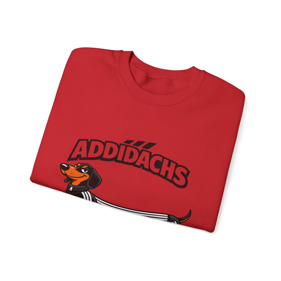 Sweat teckel humoristique 'ADDIDACHS' – Motif drôle pour fans de teckels & de sport