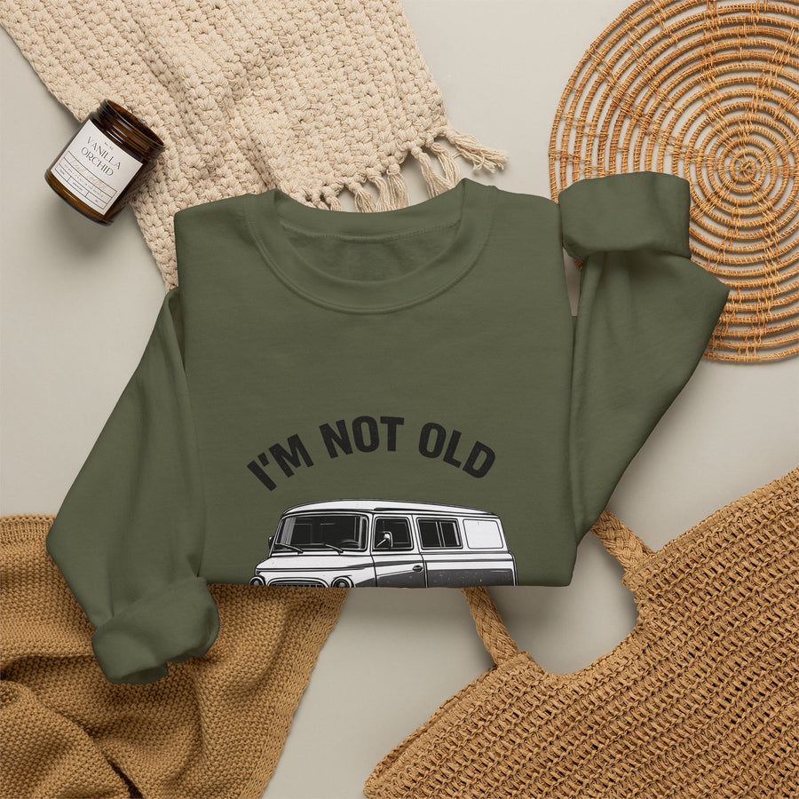 Barkas B1000 Classic Van Sweatshirt – I'm Not Old I'm Classic Geschenk für DDR-Oldtimer-Fans