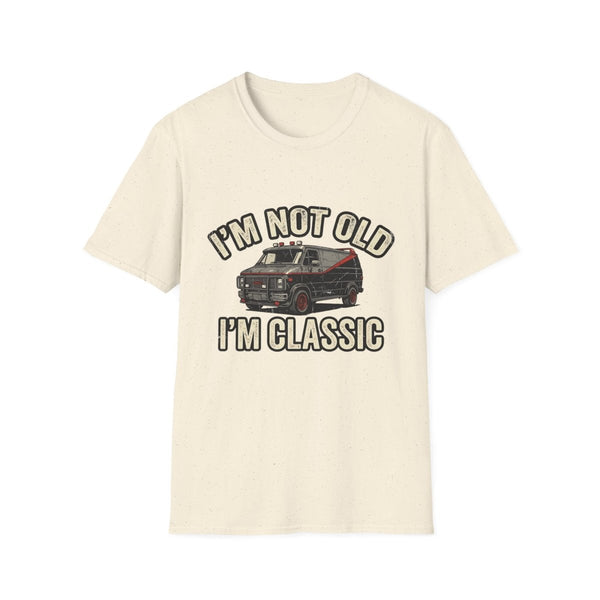 True Insights T-Shirt I'm Not Old I'm Classic Retro Van 80er Motiv in Natural