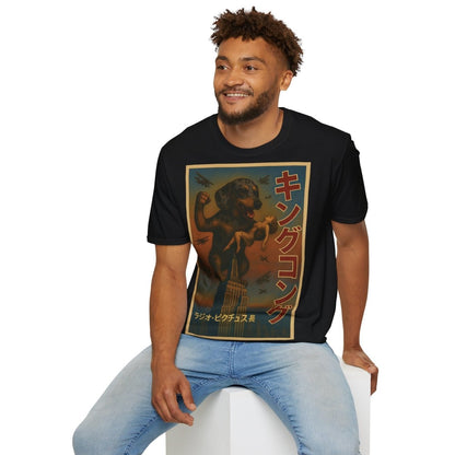 Dackel Kong – Lustiges T-Shirt mit Hunde-Monster-Motiv im Retro-Stil – Lustiges T-Shirt | True Insights – Bild 19