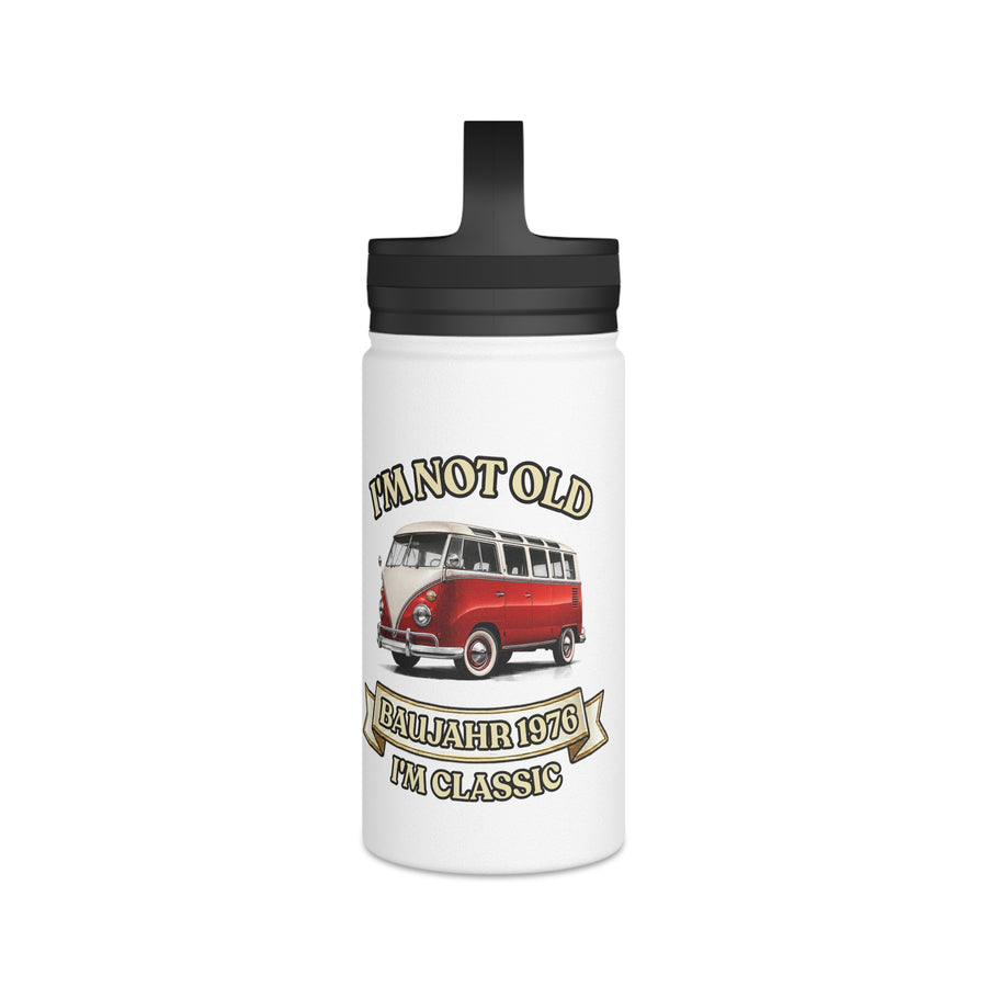 Born in 1976 Water Bottle – 50th Birthday Gift | VW Bus