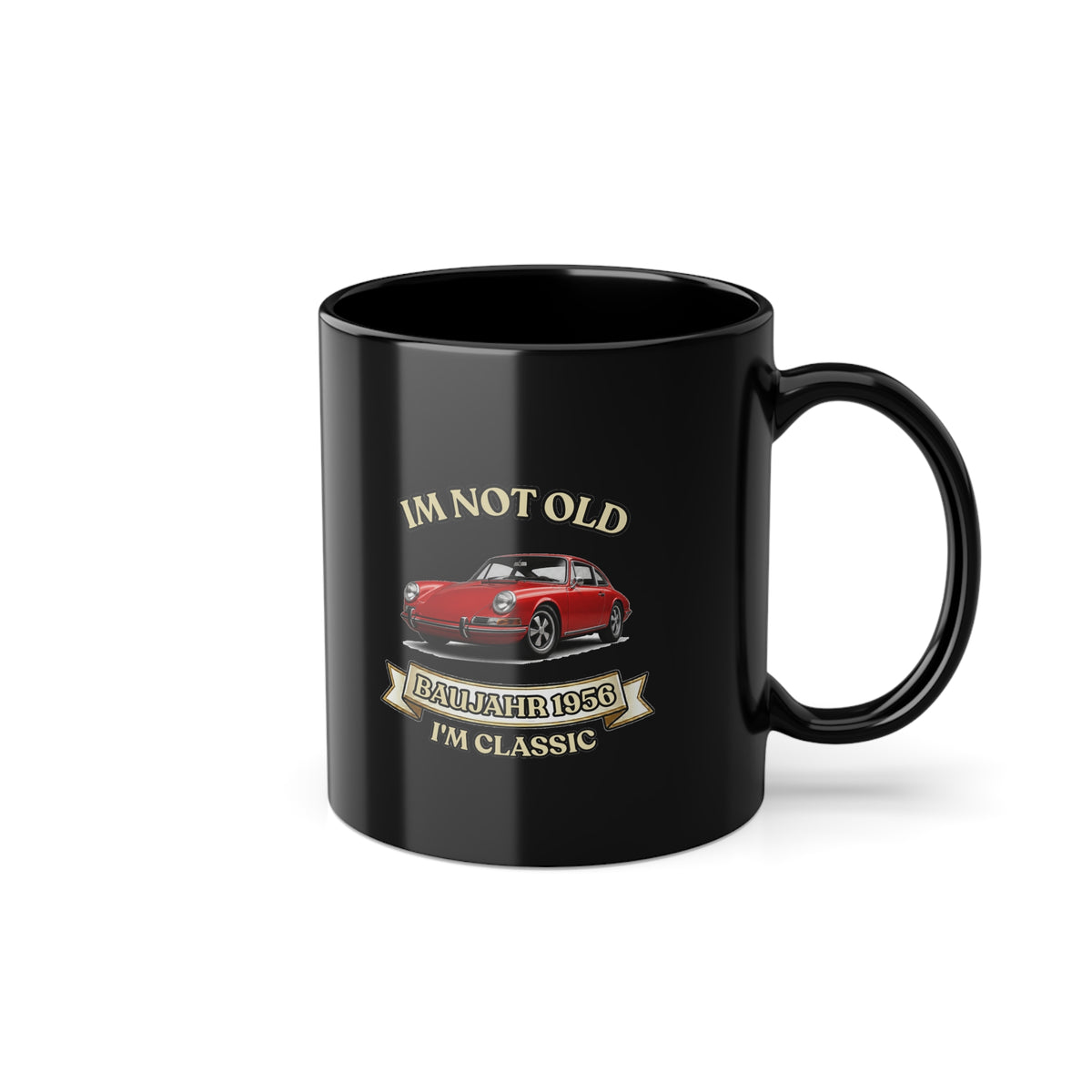 True Insights Jahrgang 1956 Tasse Roter Sportwagen