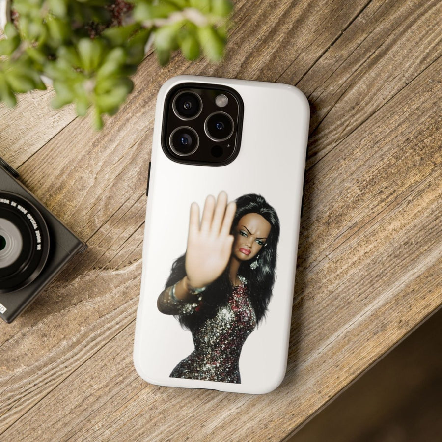 Coque de téléphone humoristique Talk to the Hand Doll – Coque effrontée pour iPhone & Samsung