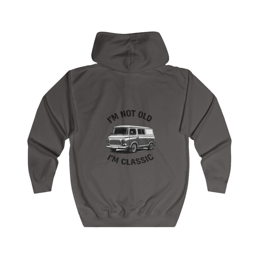 Barkas B1000 Classic Van Zip-Hoodie – I'm Not Old I'm Classic Geschenk für DDR-Oldtimer-Fans