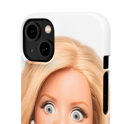 Lustige Handyhülle mit schockiertem Puppen-Gesicht – Meme Handy Case für Humor-Fans & witzige Geschenkidee