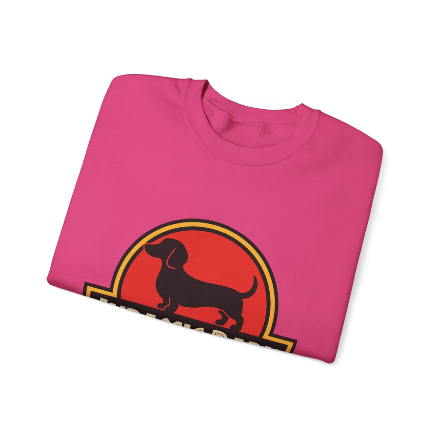 Sweatshirt Jurassic Bark Parodie Teckel – Sweat humoristique pour amateurs de teckels & cinéphiles