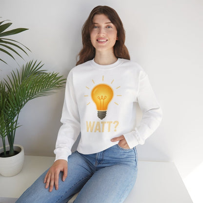 Sweatshirt – WATT? Sweatshirt für Elektriker & Technikfans | Lustiges Glühbirnen-Motiv | True Insights Design mit Humor